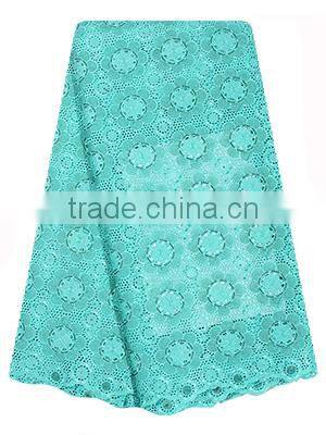 African Lace Fabrics Swiss Voile Lace With Stones Swiss Cotton Lace SL0426