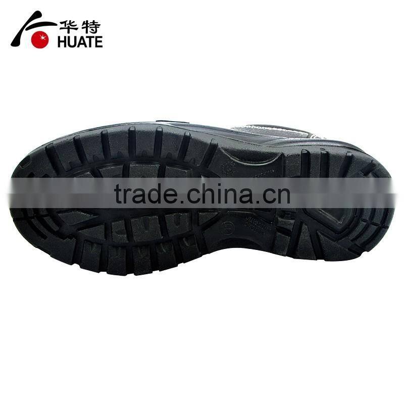 Real leather woodland safety shoes/workplace safety footwear