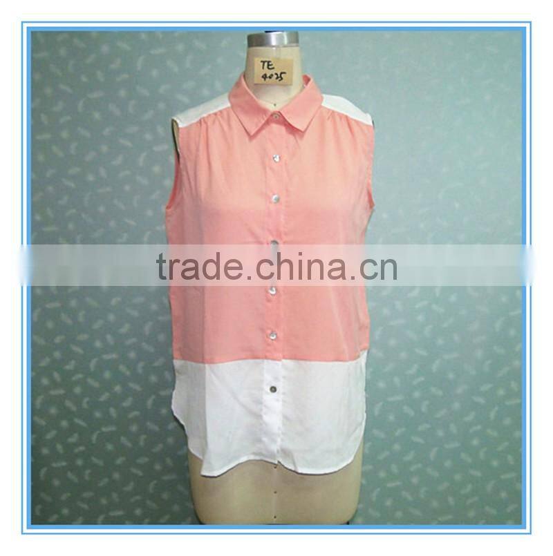 Chiffon Loose New Designs Sexy Summer Color Women Top