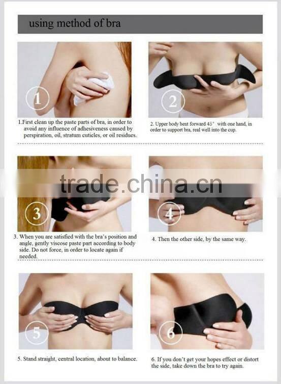 in stock new arrived comortable fashion invisible wing bra bra big cup