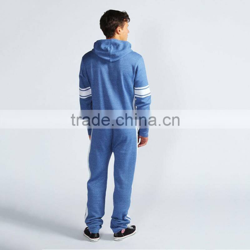 Wholesale high quality 100 cotton fleece hooded xxxl onesie for men