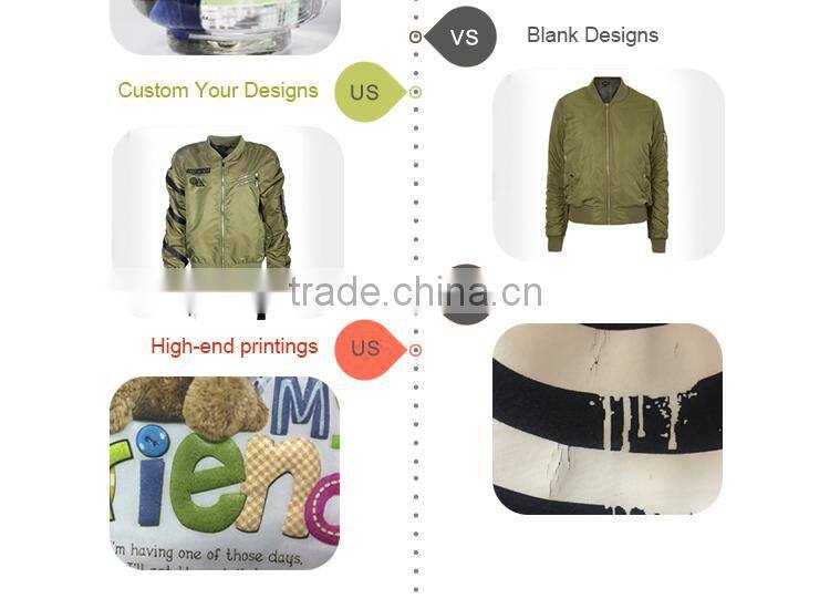 2017 Custom Distress Metallic Printed Lady Pullover Crewneck Plain Knit Fabric Sweatshirts