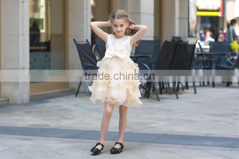 hot sale Net fabric ball grown dress for baby girl summer dress for girl ruffle skirt sleeveless