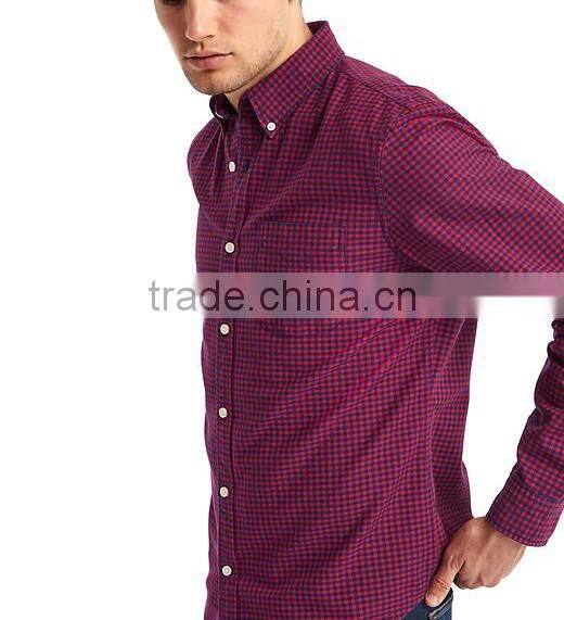 Custom autumn mens dress plaids flannel 100% cotton shirts wholesale