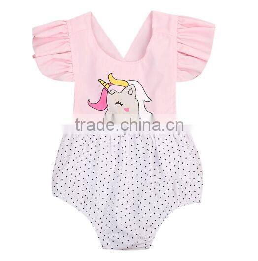 Wholesale Summer Baby Girls Rompers cotton Clothes for 0-36months