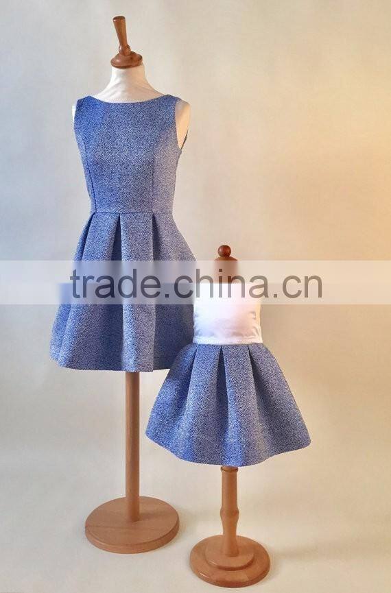 Wholesale Boutique Girl Clothing Summer Sleeveless Mother And Daughter Matching Dresses