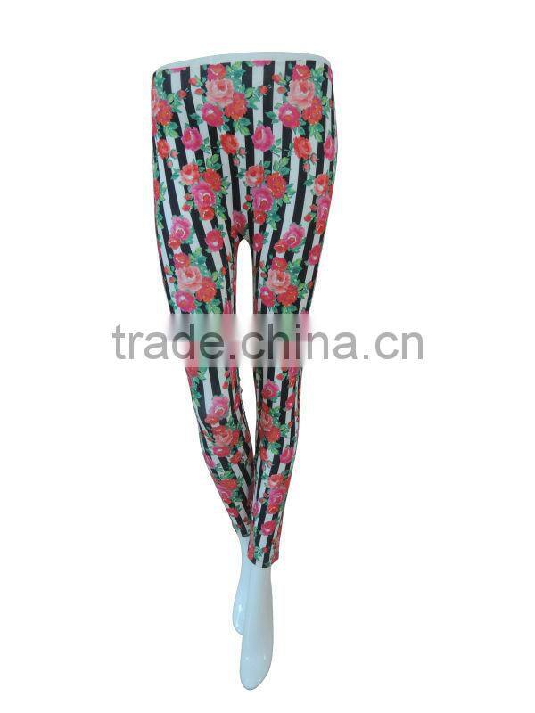 Flower printing leggings seamless women underwear ladies seamless legging