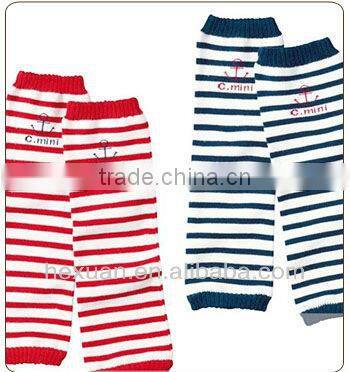 Stripped Baby Leg Warmers