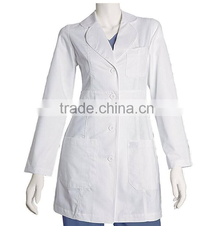 Doctor hospital women white lab coat acid medical uniform