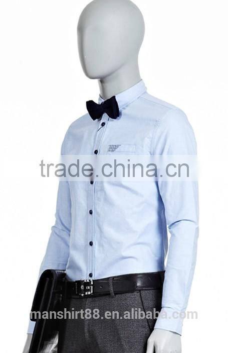 contrast color non-iron washed oxford tuxedo shirt