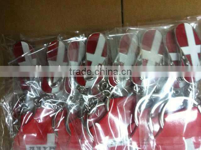 Danmark high quality metal souvenir keychain