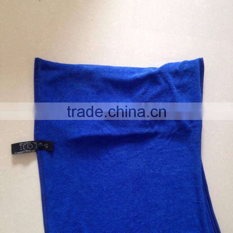 China wholesale microfiber bench towel with zipper pocket