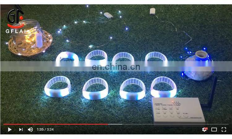 New Year Favor Cheap APP Control RFID Bluetooth LED Flashlight Wristband