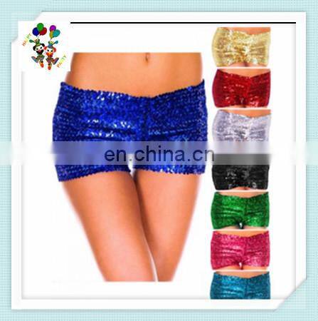 Burlesque Fancy Dress Sexy Girls Hot Short Silver Sequin Pants HPC-2458