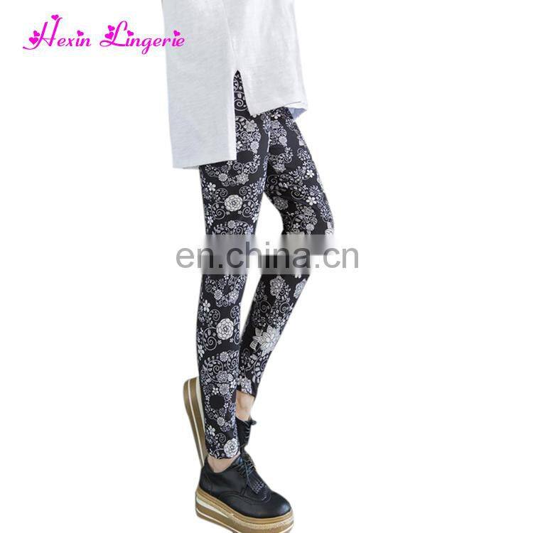 Low Price Girls High Quality Digital Thin Elastic Work Out Printed Leggings