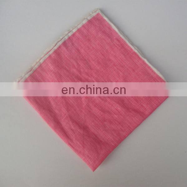 White Color Linen Pocket Square