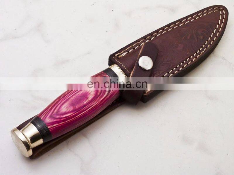 Damascus knifes - CUSTOM HANDMADE HUNTING DAMASCUS KNIFE