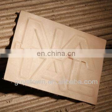 Custom embossed split jeans leather tags label for apparel