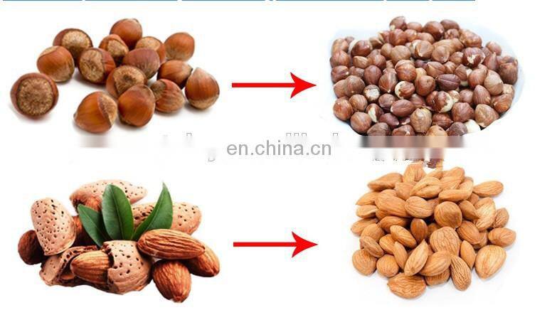 High Technology Nuts breaking machine almond dehuller machines Hazel nut shelling remove almond