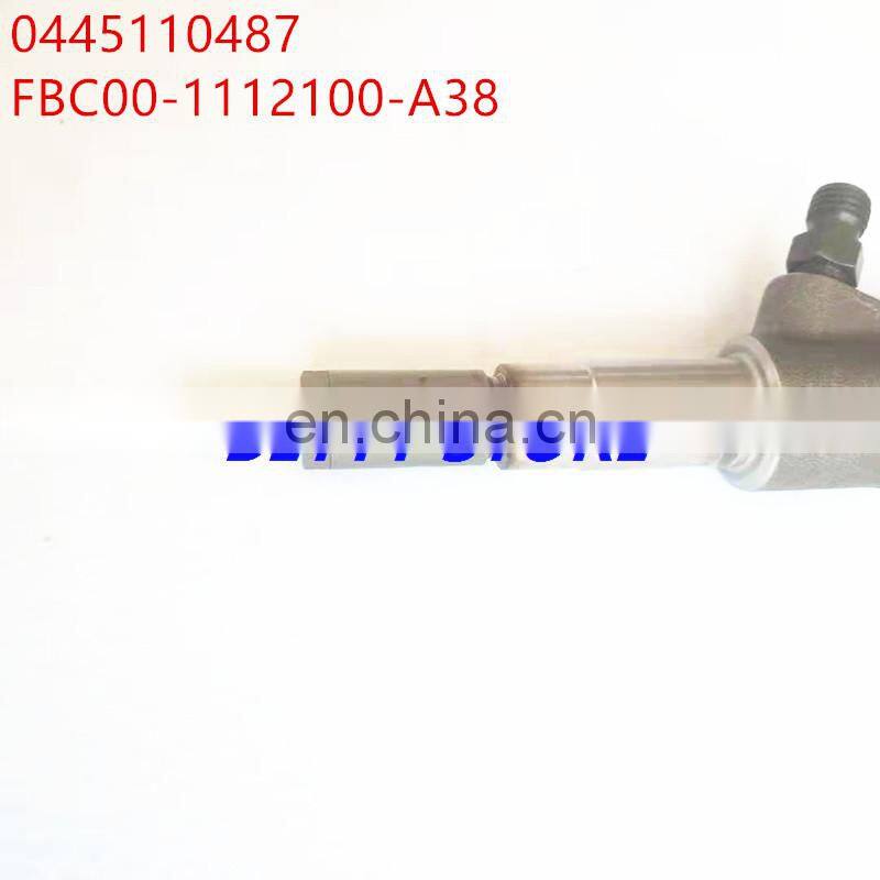 0445 110 487  0445110487 FBC00-1112100-A38 Diesel Fuel injector for Yuchai engine