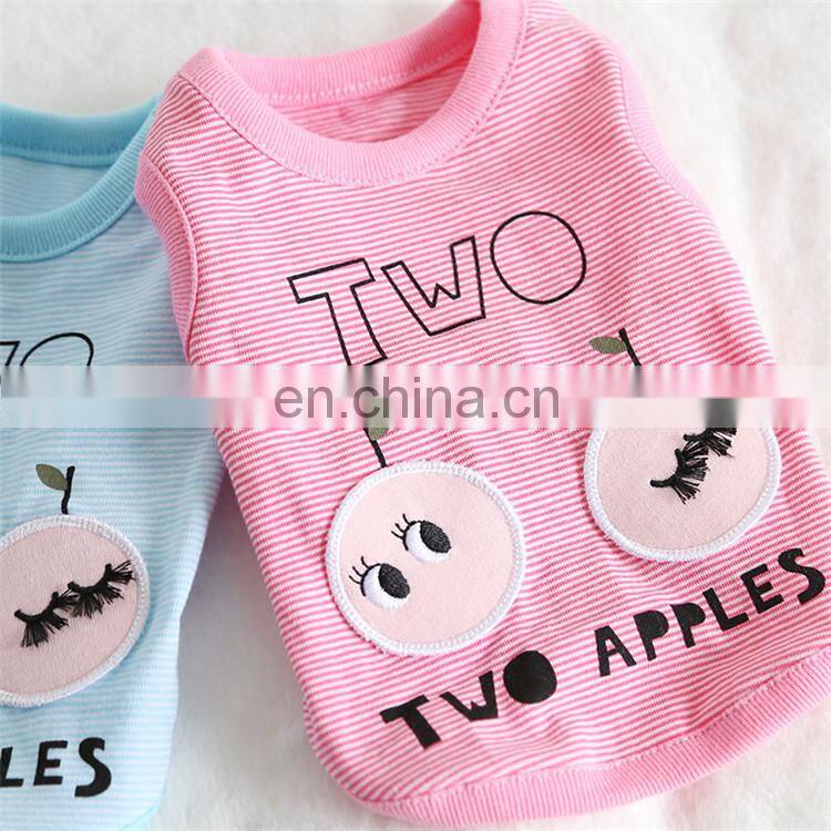 China online selling rabbit ear dog sleeveless shirt puppy clothes
