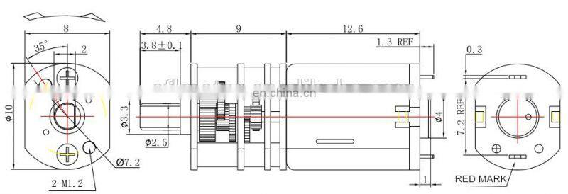M10 6v reduction toy motor 10mm diameter micro gear brushed dc motor home appliance