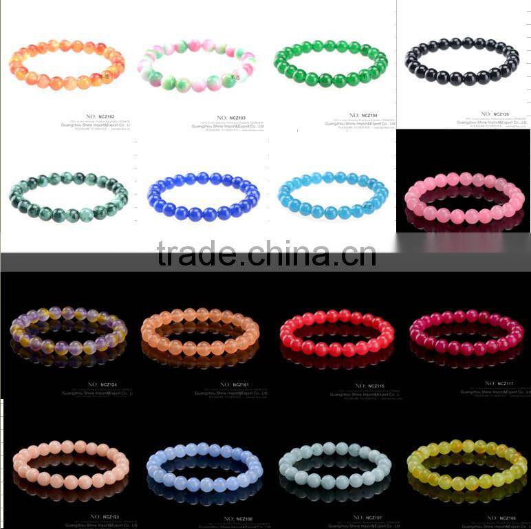 red malaysian jade rosary chaplet bead bracelet stretch bracelet