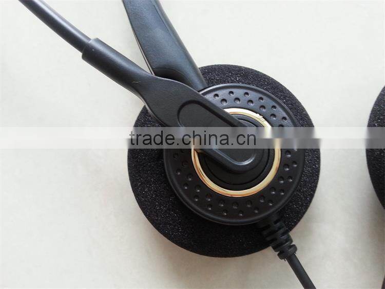 Newest high quality clear voice noice canceling call center computer headset