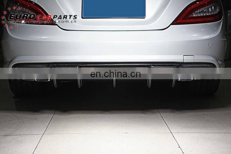 Carbon Fiber CLS-CLASS W218 CLS63 2012y~Renntech style rear diffuser