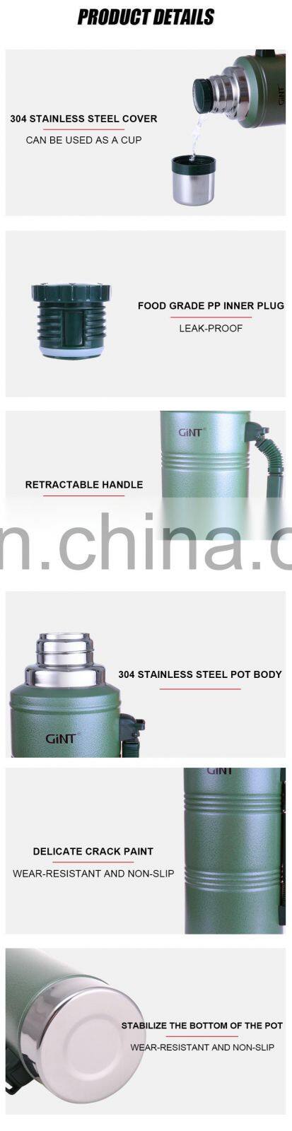 adults sport WITH LID OUTDOOR AMERICAN STYLE gint hiking camping double wall thermal bottle stainless steel travel  vacuum flask
