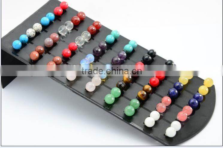 Magnetic Hematite Gemstone studded earring