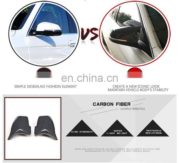 Direct Replacement Carbon Front Side Mirror Cover Cap for BMW 5 Series F10 LCI