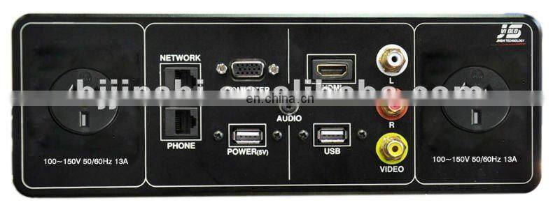 JS-T101+ Conference with Power and VGA table outlet multimedia panel socket