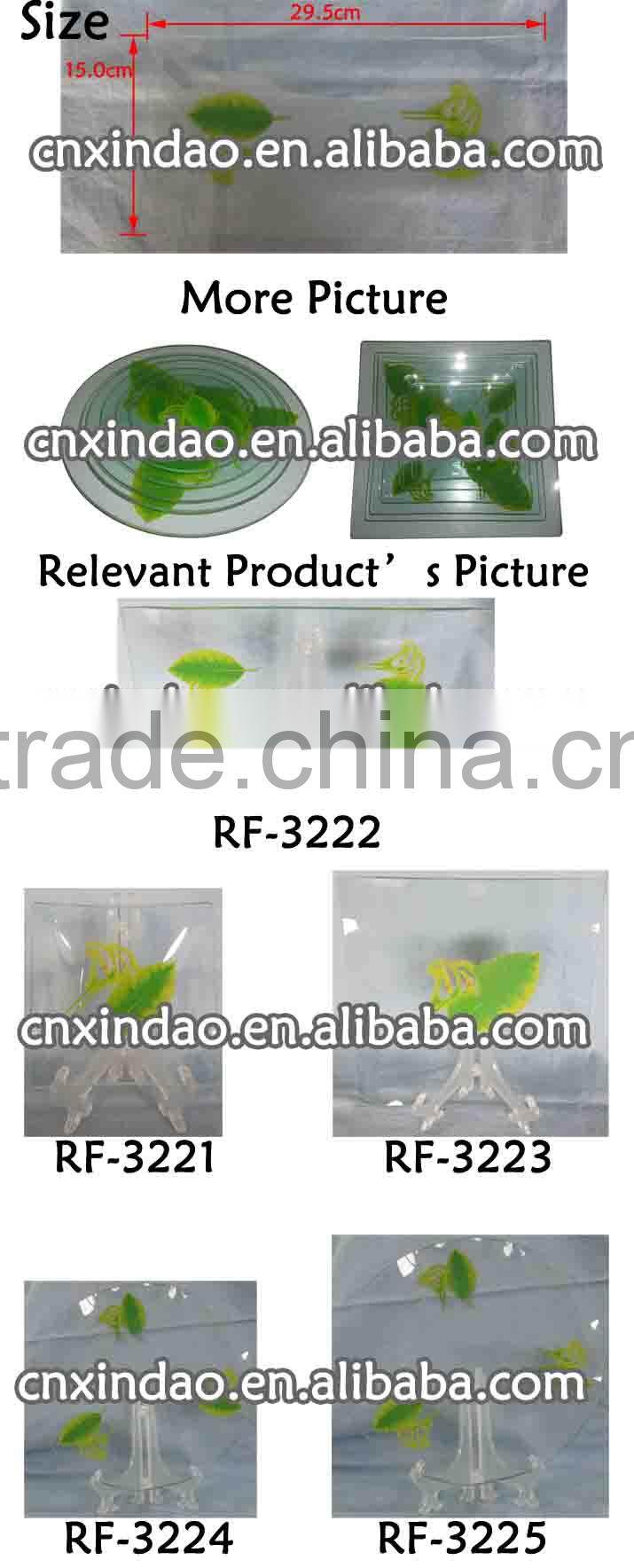 Professional Elegant Personalized Promotion Clear Glass Charger Plate for Tableware