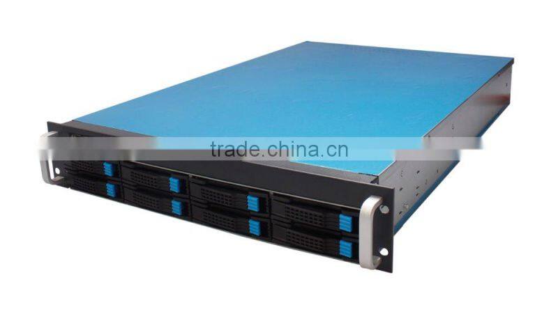 hot sale new 2U 8bays storage server case,rack case, hotswap fanwall rackmount chassis