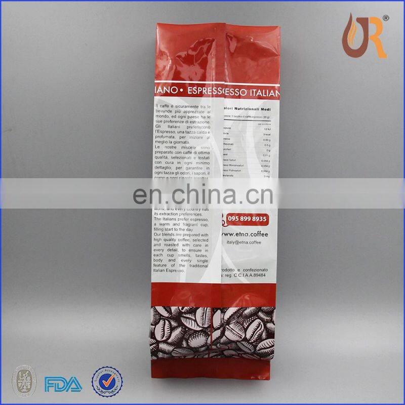 Aluminum foil coffee bags/ side gusset coffee bag/Coffee beans package