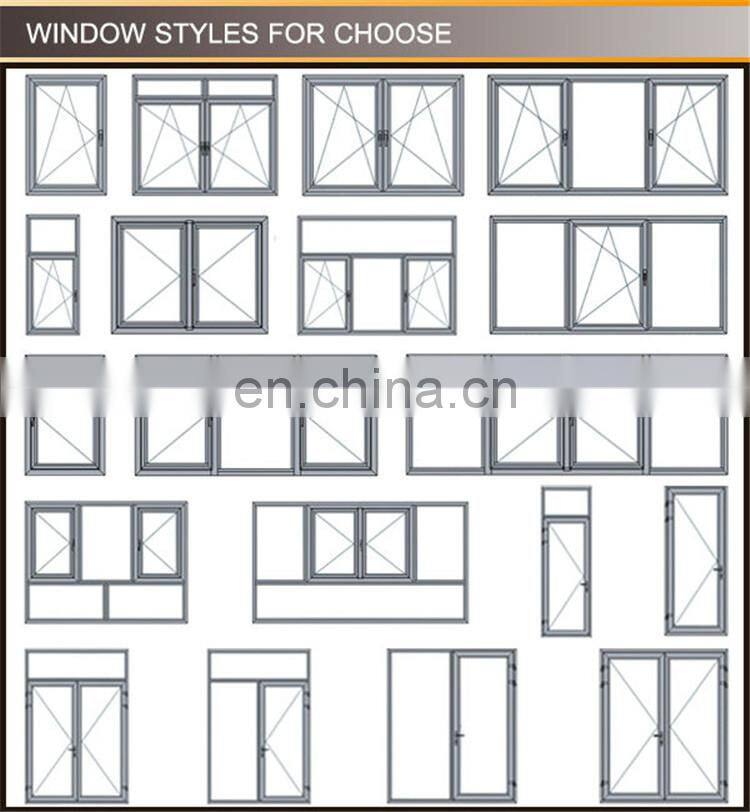 Cheap pvc aluminum glass bifold passive window door