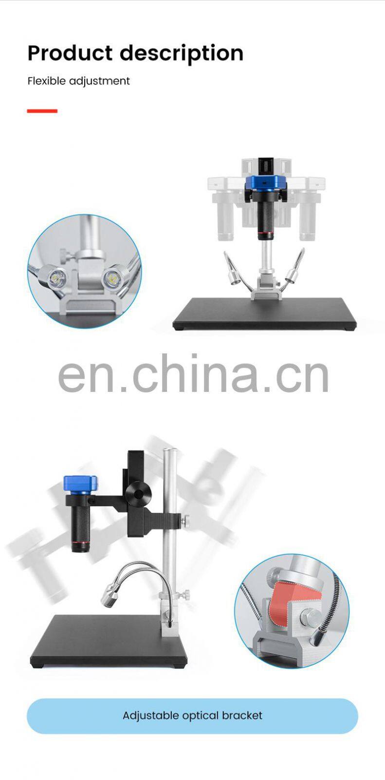 Andonstar AD1605 14MP 4K Ultra High Definition Electronic Microscope with 150X Industrial Microscope Camera Magnifier