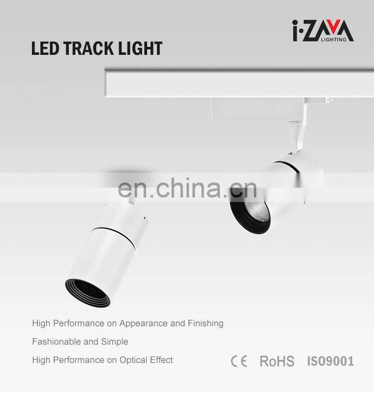 High Lumen Spotlight Magnetic Rail Installation Aluminum COB 12W Led Track Lamp