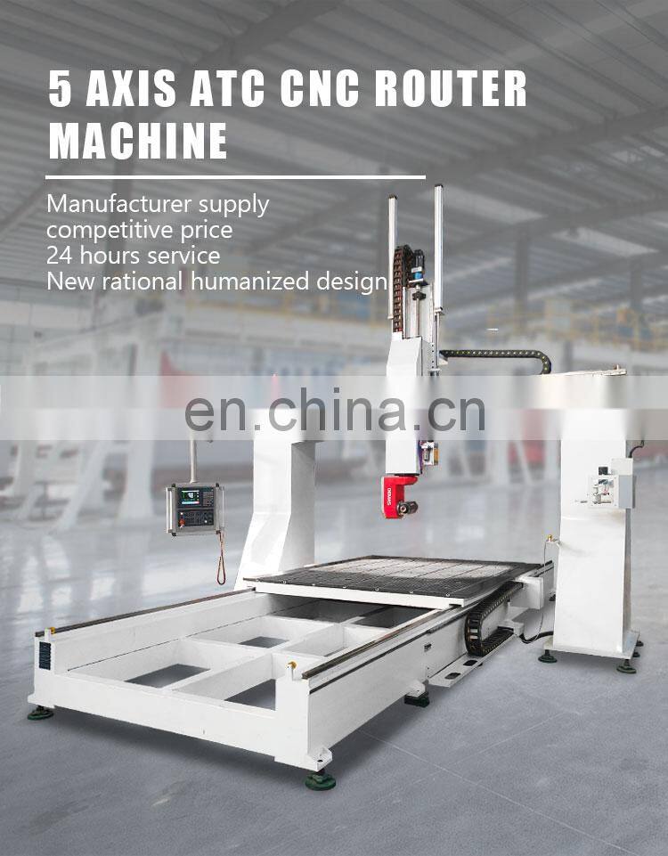 Wood Carving 5 Axis Cnc Cheap Price Sculpture Foam Cutting 5 Axis Cnc Router 3d 4d 5d Milling 5 Axis Mold Machine