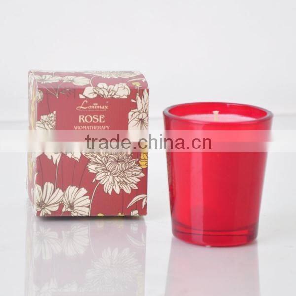 100g High quality Decorative scented Glass candle jar SA-1917