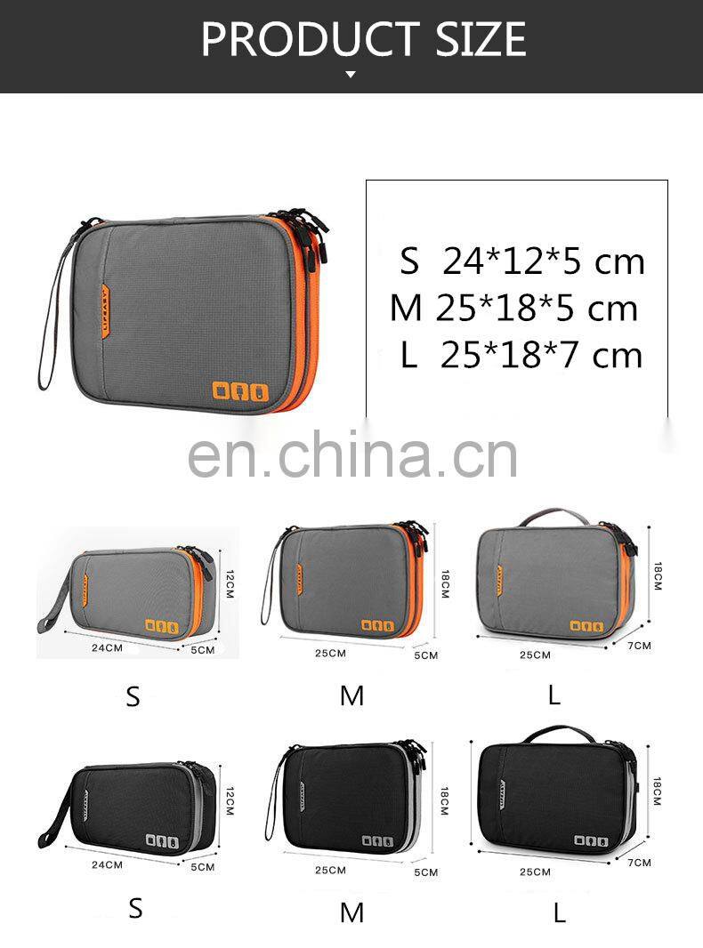 Cable Gadget Organizer Storage Bag Pouch Portable Electronic Accessories Case For Cord Charger Hard Drive Earphone USB SD Card