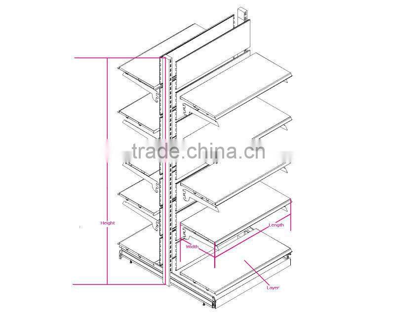 Best selling supermarket shelf/shelves/shelving with ISO