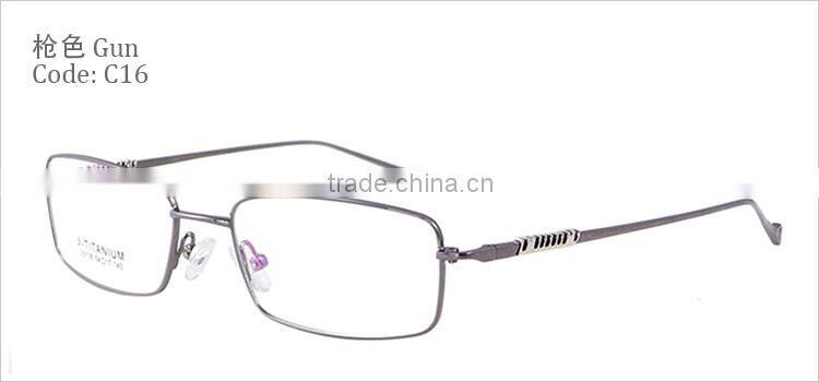 Full-rim half titanium 2012 latest design spectacle eyewear frames made in china for wholesale