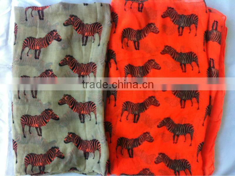 2013 New style ladies water ripples printing scarf