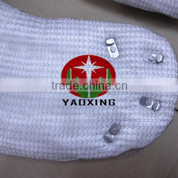 Turbine refractory insulation ceramic fiber blanket with wire cover