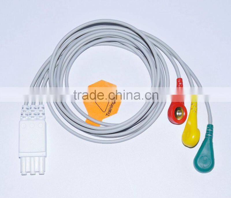 ECG consumables from Unicare AHA Standard M1673A ECG cable 3 leadwires