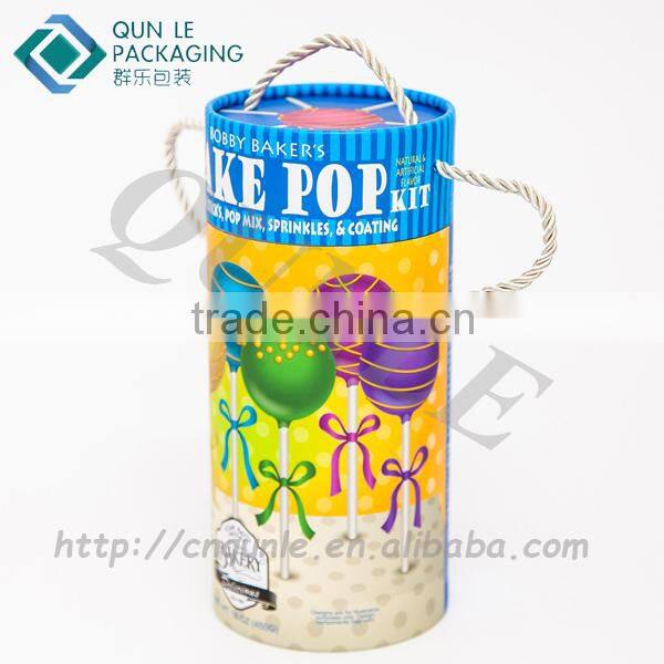 Food Cylinder Packaging Containers Printed food storage box empty cans for food packaging