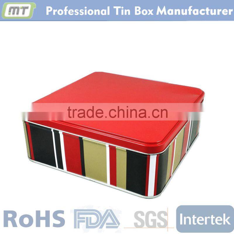 square flat bulk cookie tins