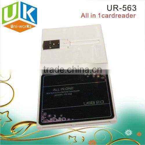 USB 2.0 all in one memory smart Slim card reader